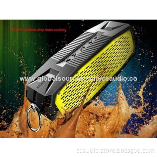 NFC Portable Bluetooth Speaker with Line-in Jack, Hook, Anti-splash, Waterproof, Outdoor